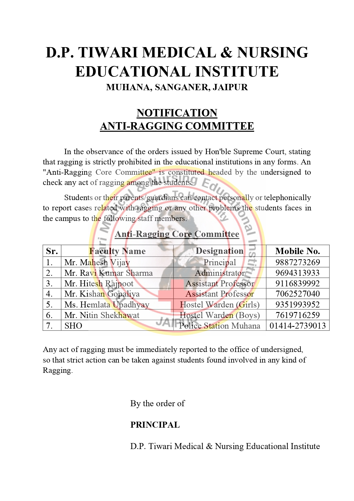 Anti Ragging Cell PDF