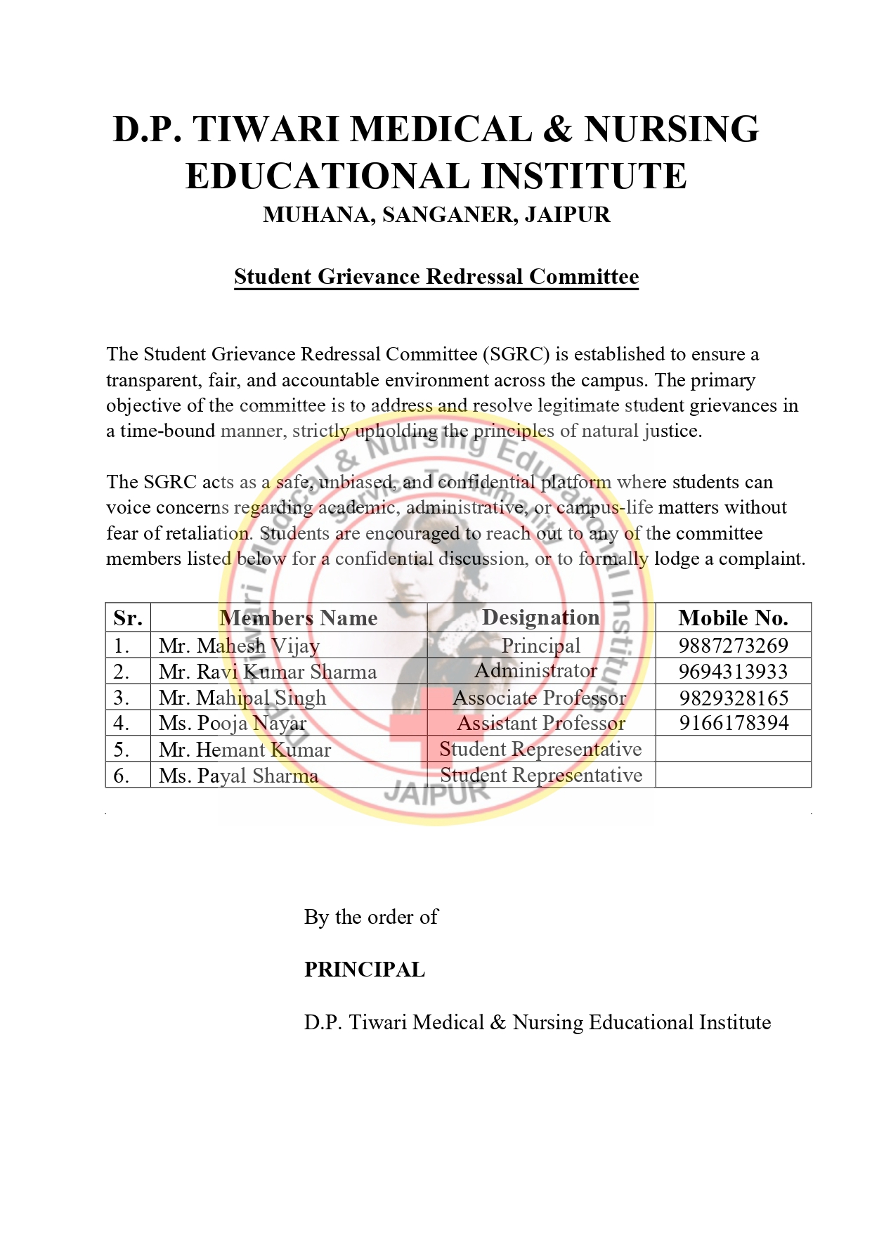 Student Grievance PDF